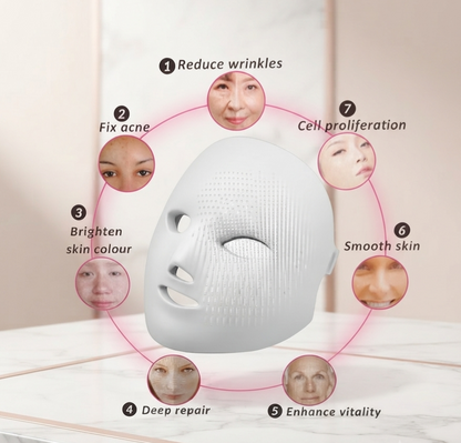 Masque LED luminothérapie multi-soins visage
